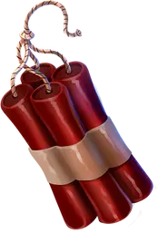 Library image for Bag of dynamite, bombs, and grenades